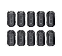 TOJOIN 10PCS Clip de Perles de Ferrite Noyau de Ferrite Suppresseur de Bruit RFI EMI Anneaux de Ferrite Clip de Câble pour TV, Haut-parleur, Radio USB, Audio 7mm Intérieur