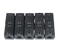 TOJOIN 10PCS Clip de Perles de Ferrite Noyau de Ferrite Suppresseur de Bruit RFI EMI Anneaux de Ferrite Clip de Câble pour TV, Haut-parleur, Radio USB, Audio 10mm Intérieur