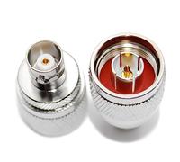 TOJOIN 2PCS Adaptateur Mâle de Type N vers Femelle de Type BNC Connecteur Coaxial RF 4GHZ 50 Ohm pour Câble RF, Antenne de Couplage, Câble D'extension, WiFi(N/BNC-JK)