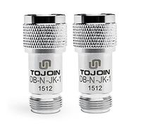 TOJOIN 2PCS Bloc DC Adaptateur Coaxial RF 50MHz-6000MHz avec 0.4dB de Perte D'insertion, 40-60 Ohms D'impédance, Bloque la Tension DC de Votre Radio ou de Votre équipement de Test RF(DB-N Type-JK)