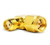 TOJOIN 2PCS Connecteur Adaptateur Coaxial RF Adaptateur à Angle Droit 90 Degrés SMA Mâle vers SMA Femelle DC-8GHZ 50ohm pour Câble RF, Antenne de Couplage, Radio Amateur, WiFi(SMA-JWK)