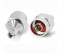 TOJOIN 2PCS RF Coaxial Adapter SMA Male to Type-N Male 6GHZ 50 Ohm for RF Cable, Coupling Antenna, Amateur Radio, Extension Cable, WiFi (N/SMA-JJ)