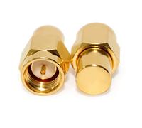 TOJOIN Lot de 2 connecteurs de charge SMA mâle/RF de terminaison CC vers 18 GHz Coaxiaux SMA Fiche de charge RF Équipement de test Adaptateur de connecteur 50 Ohm 0,25 W VSWR ≤ 1,3 Norme