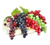 Tokaneit 5 Pièces Faux Accessoires Fruits, Raisin Artificiel Grappe, Raisins Faux Raisin, Plastique Raisins Décoratifs Artificiels, pour La Photographie, Affichage, Décoration Vin Etc