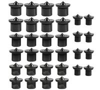 Tokaneit Centreur Tourillon 32 Pièces Noir Chevilles à Pointe de Centrage,Alignement de Bois Pointe Centrage de Goujon,Outil de Centrage de Goujon pour le Travail du Bois,Bois Outils de Perçage