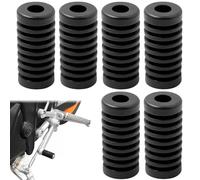 Tokaneit Manchon Selecteur de Vitesse en Caoutchouc Moto,Couvercle de Protection du Levier de Vitesses,Housse de Protection de Levier de Vitesses de Moto,Couvercle de Changement de Vitesse 6 Pcs Noir