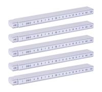 Tokaneit Mini Mètre Pliant 2 M 5 Pièces Mètre Pliant en Plastique,Règle Pliante Double Face,Règle Pliante Portative,pour Les Menuisiers,Les Chantiers de Construction,Les Projets de Bricolage