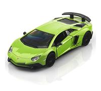 TOKAXI Lamborghini Aventador LP750-4 SV Diecast - Échelle 1/36 - Véhicules miniatures - Voitures jouets - Cadeaux pour garçons et filles (vert)