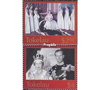 Tokelau 335-336 (complète.Edition.) Neuf avec Gomme Originale ** MNH 2003 couronnement Queen Elizabeth II. (Timbres pour Les collectionneurs) Famille Royale Britannique (Diana, Charles, Elisabeth..)