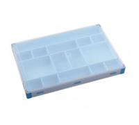 Gamegenic Token Silo XL Convertible - Solution de Rangement Polyvalente pour Accessoires de Jeu de Table, 15 Plateaux Amovibles de 5 Tailles différentes, boîte à jetons empilable, Couleur Bleue,