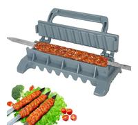 Tokenhigh Presse à Kebab Maker - Presse-brochettes pour Kébab, Simple Mise à Jour, Brochettes de Gril Kabob Portables, Manuelles Réutilisables, Plastique ABS Premium