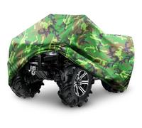 Tokept Housse de Protection imperméable et résistante à 4 Roues pour Quad Toutes Saisons, résistante aux intempéries, Protection UV pour Polaris, Yamaha, Suzuki, Honda (Camouflage, Taille XXXL)