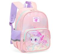 Tokeya Sac à Dos Enfant Cartable Fille Sac a dos Maternelle Scolaire avec Sangle de Poitrine, Mignon Licorne Sacs D'école Imperméable Léger Cartable Maternelle Tout-petits pour 2-6 Ans, Rose