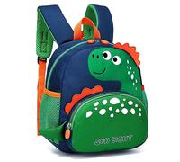 Tokeya Sac à Dos Enfant Garçons, Sac Maternelle Scolaire avec Sangle de Poitrine, Ecole Sac à Dos pour Tout-petits Sacs Préscolaire Mignon Dinosaure Cartable pour 1 à 5 Ans, Vert