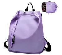 Tokeya Sac à Dos Sport Femme Fille, Sac de Voyage Etanche avec Compartiment Chaussure y Poche Humide Loisir Leger Sac Gym Petit Imperméable Sac Piscine pour Weekend Fitness Plage Natation, Violet