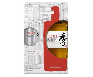 Toki Blended Bourbon, Suntory, coffret avec 1 verre, Whisky Japonais 43% - 70cl