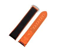 Tokicoo Bracelet de montre en nylon avec boucle papillon à dégagement rapide de 20 mm et 22 mm et doublure en caoutchouc étanche pour usage sportif,Style 15,22 mm