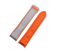 Tokicoo Bracelet de montre en nylon avec boucle papillon à dégagement rapide de 20 mm et 22 mm et doublure en caoutchouc étanche pour usage sportif,Style 5,20 mm