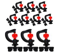 TOKIDNY 10 Buses de Brumisation Micro Arroseur Type G Rotation 360 Degrés en Plastique Portable pour Irrigation Jardin Fleurs Arbres Fruitiers Pack de 10