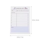 TOKIDNY 10 Carnets de Planification Hebdomadaire en Papier Blanc pour Étudiants et Bureau, 10 Pièces, Style Simple et Généreux, pour Organiser les Tâches et Écrire L'emploi Temps
