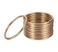 TOKIDNY 10 Pièces Anneaux Métalliques Dorés pour Loisirs Créatifs Lot de Cercles pour Attrape-rêves Couronnes de Mariage et Macramé Cercles Métal pour Projets DIY et Ornements Floraux