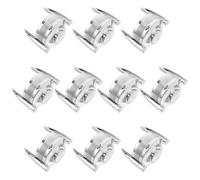 TOKIDNY 10 Pièces Bouchon de Flacon de Parfum, Bouchon pour Bouteille en Verre, Forme Trophée, Modèle Standard, Plastique Argenté, Anti-évaporation, Installation Facile, pour Présentation