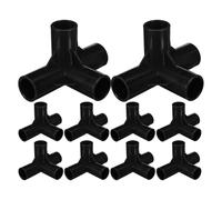 TOKIDNY 10 Pièces Connecteur Plastique Noir 4 Voies pour Dressing et Organiseur de Chaussures, Assemblage Facile et Stabilité Renforcée, pour Bureaux et Dortoirs