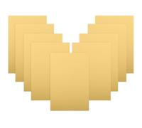 TOKIDNY 10 pièces Plaques Aluminium Sublimation Dorées Métal Alliage Blanks pour Impression DIY Photo Murale Résistante Décoloration