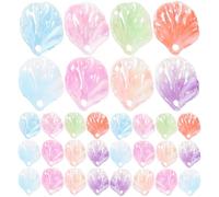 TOKIDNY 100 Pièces de Pétales de Fleurs en Acrylique Bicolore Dégradé, Breloques pour Création de Bijoux Diy, Accessoires Faciles à Appliquer et Solide pour Bracelets et Coiffures