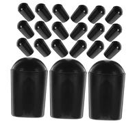 TOKIDNY 100pcs Capuchons de Protection en Pvc Noir pour Cintres, Accessoire Crochet Résistant la Rupture Coins Arrondis, Adapté aux Portants à Vêtements