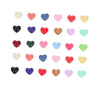 TOKIDNY 100pièces Mini Breloques Forme De Cœur Résine à Dos Plat Accessoires Pour Projets De Bricolage Scrapbooking