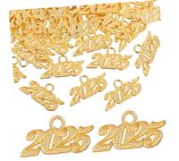 TOKIDNY 100pièces Pendentif Lot De Breloques Numérotées Pour Fabrication Bijoux Colliers Bracelets Porte-clés Accessoires Graduation Pompons