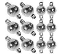 TOKIDNY 12 Pcs Fermoirs Ronds 8 MM en Alliage pour Colliers et Soi-Même Connecteurs de Bijoux DIY Usage Polyvalent au Quotidien et Fêtes