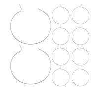 TOKIDNY 150pcs Marqueurs de Verres à Vin en Plaque Électrique Argentée, Résistants la Déformation, Style Simple, pour Éviter les Confusions Lors de Diverses Occasions DIY