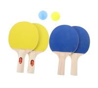 TOKIDNY 2 Ensembles Set Raquettes Tennis de Table Garçon Fille Paddles Légers et Balles Kit Débutant Portable avec Housse pour Jeux Récréatifs Intérieurs et Entraînement