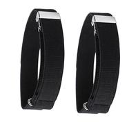 TOKIDNY 2 Paires Jarretières de Manche Élastiques Réglables pour Hommes et Femmes Brassards Antidérapants pour Chemises Lot de Noires
