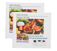 TOKIDNY 2 Pièces Air Fryer Cookbook Healthy Eating Quick Cooking Guide Step By Step Picture Recipes For Beginners Family Meals And Parties