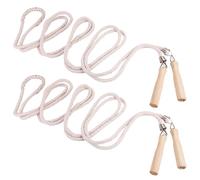 TOKIDNY 2 pièces Corde à Sauter Tressée Coton pour Garçon Fille et Équipe Corde à Sauter Extérieure Multifonction pour Entraînement Fitness et Jeux Collectifs