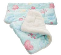 TOKIDNY 2 pièces Lot de Tapis Carrés Chauds pour Petits Animaux Coussin Douillet et Épais pour Hamster Cochon Hérisson et Écureuil Matelas de Couchage Confortable et Résistant
