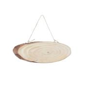 TOKIDNY 2 Pièces Plaque Ovale en Bois de Pin Brut avec Corde en Jute pour Décoration Diy, Dimensions 25-30 Cm X 7-11 Cm, pour Projets Artisanaux Rustiques