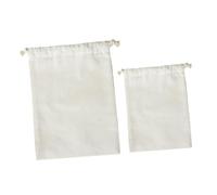 TOKIDNY 2 pièces Pochons de Rangement Réutilisables Coton et Lin pour Cuisine Sacs de Stockage Capacité Importante pour Riz et Ingrédients Lot