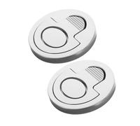 TOKIDNY 2 pièces Poignée Encastrée à Anneau pour Trappe Bateau Acier Inoxydable Poignée Traction Trappe Capot Pont Bateau Levage Serrure Rabattable