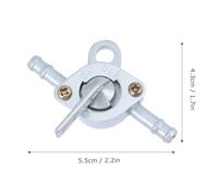 TOKIDNY 2 pièces Robinet Carburant Fer Valve Arrêt pour Réservoir Essence Moto Atv Quad Facile à Installer et Compatible Générateurs et Moteurs