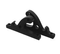 TOKIDNY 2 Pièces Support Mural Capacité 5kg Crochets Multilayers pour Casque en Bambou Noir Design Moderne et Gain de Place pour Clés et Lames pour Entrée