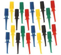 TOKIDNY 20 pièces Test Hook Clips Multimeter Electrical Testing Plastic Grabber Probes Colorés pour Tests Électroniques