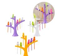 TOKIDNY 3 ensembles Set de à Fruits Oiseau Piques pour Sandwich Gâteau et Apéritif Vaisselle de Fête Décorative