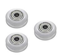 TOKIDNY 3 pièces Poulie V Transparente pour Imprimante avec Roulement Roue Passive Pom Résistante et Kit Accessoire Galet à Billes