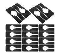 TOKIDNY 30 pièces Diviseurs de Placard Écrits Réutilisables pour Organisation Vêtements Séparateurs Multifonctions Résistants pour Armoire et Marqueurs Inclus Noir Petit Carré