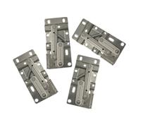 TOKIDNY 4 pièces Charnière à Ressort pour Portes de Meuble Charnière Compacte Robuste avec Pivot Silencieux Support de Plateau Bas Évier Lot