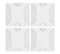 TOKIDNY 4 pièces Lot de Bornes Routières Réfléchissantes Abs pour Allée Repères Surélevés Durables Haute Visibilité Nocturne pour Sécurité Routière et Signalisation Urgence